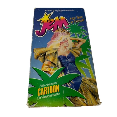Jem and the Holograms Jam Hot Time in Hawaii VHS F.H.E. Hasbro 1987 Animated OOP - Image 1 of 4