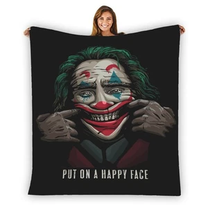 joker Warm Single-Side Printing Flannel Fleece Blanket - Picture 1 of 3