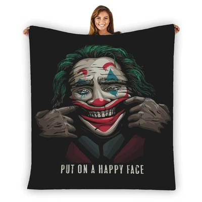 joker Warm Single-Side Printing Flannel Fleece Blanket - Image 1 of 3