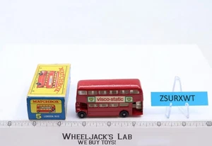 London Bus Matchbox Series 5 w/ Box Lesney 1960's Vintage Made In England - Picture 1 of 5