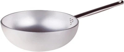 Pentole Agnelli ALMR1111W32 Wok Radiante Con Fondo Svasato, Alluminio, Argento,  - Immagine 1 di 4