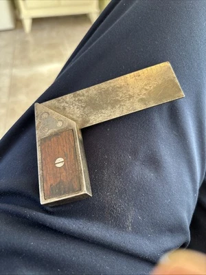 Early 4” Square Miter With Wood Infill - Image 1 of 4