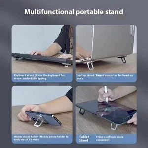 2Pcs/Set PC Foldable Laptop Stand Holder Adjustable Riser Cooling Bracket _SE - Zdjęcie 1 z 12