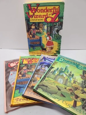 The Wonderful Wizard Of Oz 4 Pop- Up Books Treasury Collection Box Set Foto 1 de 4