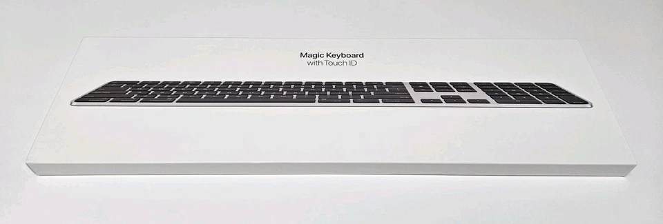 GENUINE Apple Magic Keyboard With Touch ID & Numeric Keypad - Black - NEW SEALED - Image 1 of 4