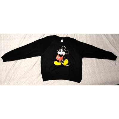 Sudadera Disney Mickey Mouse Gráfica Suave/Ligera Para Mujer/Junior L Negra Foto 1 de 4