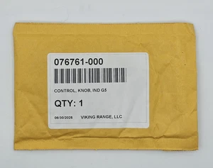 Viking Control, Knob, Ind G5 #076761-000 *BRAND NEW OEM* - Picture 1 of 4
