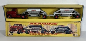 Nice Matchbox Lesney King Size K-4 GMC Fruehauf Hopper Train With Box - Picture 1 of 24