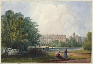 Mary Webster (1794-1883) Watercolour Painting Hampton Court Palace London 1842 - Picture 1 of 8