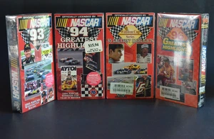 4 VINTAGE SEALED VHS lot THE NASCAR  HIGHLIGHTS 93-94-95-96 NOS - Picture 1 of 1