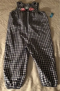 NWT Chez Ami & Chez Patsy Aiken Belle Black & White Check Twill Romper~sz. 3 - Picture 1 of 4