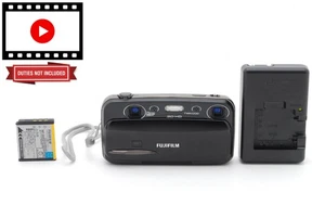 [Almost Unused] Fujifilm FinePix REAL 3D W3 10.0MP Digital Camera Black JAPAN - Picture 1 of 24