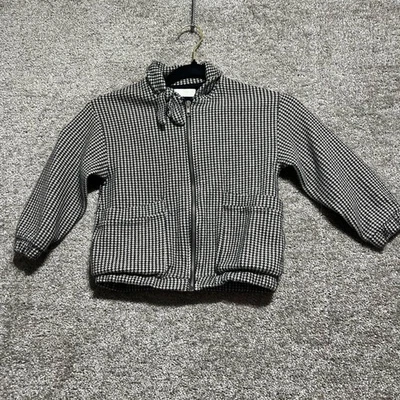 Chaqueta Bomber Pata de Gallo Zara Niños Blanco y Negro Niñas Talla 6 *defecto Foto 1 de 4