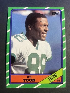1986 Topps Football Al Toon New York Jets Rookie Card #101 (b) - Picture 1 of 2