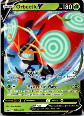 Orbeetle V Holo Promo SWSH: Sword & Shield Promo Cards SWSH078 NM - Image 1 of 2