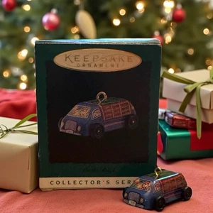 Vintage Hallmark Keepsake Miniature Ornament On The Road Series #4 Pressed Tin - Picture 1 of 8