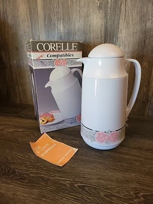 Jarro térmico Corelle SILK & ROSES 1 qt café quente frio chá jarro - Imagem 1 de 4