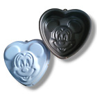 Mickey Mouse Heart Shape Wilton Cake Pans Non-stick Disney Ears 90s