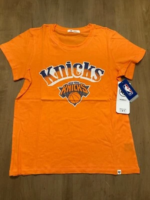 '47 Brand New York NY Knicks Shirt Small Women Orange NBA Basketball Tee New - Image 1 of 4