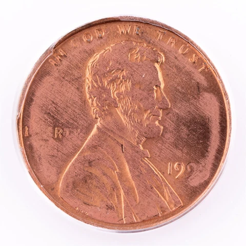 ERROR 1995 Lincoln Cent ANACS MS63 Red Struck Through Grease Certified 1c Cover
