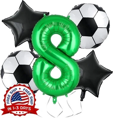 Decoración De Fiesta De Cumpleaños De Fútbol Para Hombres Y Niños Decoración НОВЫЙ - Изображение 1 из 4