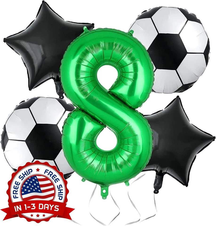 Decoración De Fiesta De Cumpleaños De Fútbol Para Hombres Y Niños Decoración НОВЫЙ - Изображение 1 из 4