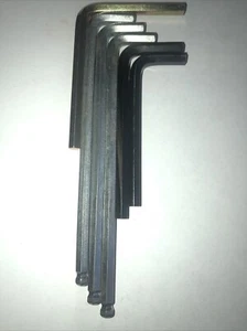 Lot of 6- 5mm Hex Allen Key Metric Wrenches - Picture 1 of 3