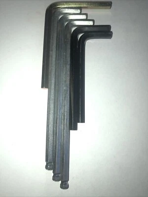 Lot of 6- 5mm Hex Allen Key Metric Wrenches - Image 1 of 3