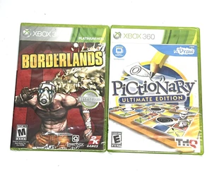 Borderlands (Microsoft Xbox 360, 2009) + Bonus Pictionary Game Sealed Brand New - Picture 1 of 6