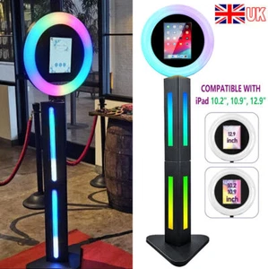 iPad Photo Booth Shell W/ LED Ring light Selfie Photobooth Stoer for weddings - Picture 1 of 10