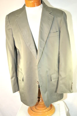 Abrigo deportivo vintage Southwick by Paul Stuart de algodón de 2 botones talla 42 verde oliva Foto 1 de 4