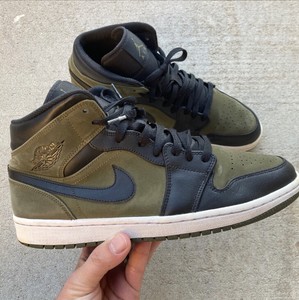 aj 1 olive canvas