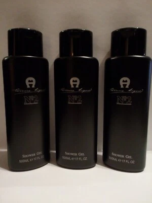 ( 1 Liter = 27 € ) 3 x Etienne Aigner No.2 Shower Gel