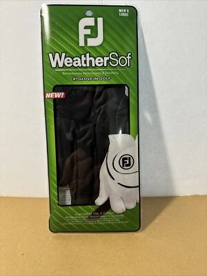 FOOTJOY Men’s GOLF WeatherSof LEFTHANDED GLOVE White SIZE: Large NEW! - Image 1 of 4