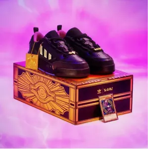 Adidas YuGiOh Dark Magician Card Size 9.5 ADI2000 Shoes From Japan - Picture 1 of 7