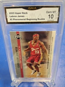 ๐ฅ๐2003 Lebron James ROOKIE Upper Deck Phenomenal Beginning #2 Grade 10๐๐ฅ - Picture 1 of 1