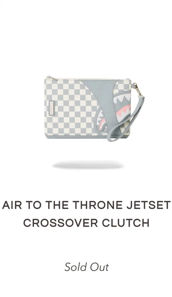 Bolso de Mano SPRAYGROUND Air To The Throne Jetset Cruzado a Cuadros Foto 1 de 4