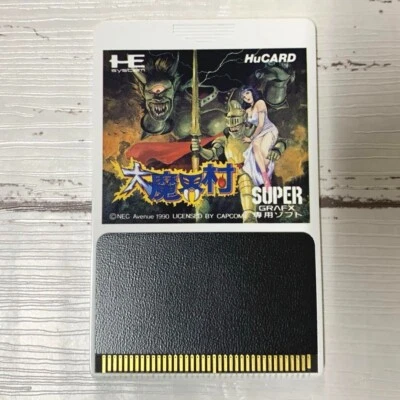 Daimakaimura Ghouls'n Ghosts PC Engine Super Grafx Hucard Used Tested Used - Image 1 of 3