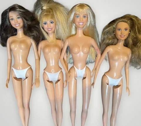 Disney Blonde Brunette Hannah Montana Oliver Lilly DOLLS Miley Cyrus Nude Ooak Cover