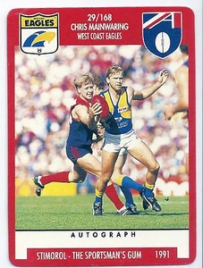 1991 Stimorol (29) Chris MAINWARING West Coast "" - Picture 1 of 1
