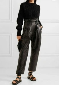 IRO FR 36 Leather Black Pants Size RRP $1900 - Bild 1 von 11