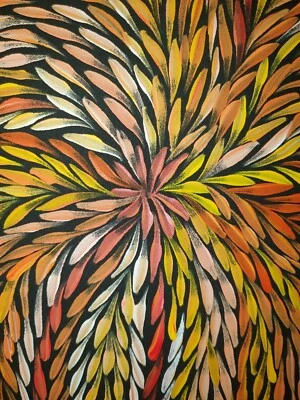 Galería Grasstree - JEANNIE PETYARRE - 95 cm X 60 cm - Firmado, certificado de autenticidad Foto 1 de 4