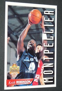 1995 KEITH ROBINSON MONTPELLIER BASKETBALL FRANCE PANINI CARD