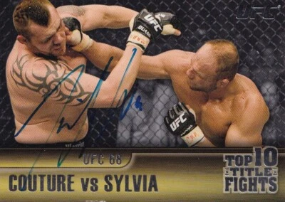 Tim Sylvia Signed 2011 Topps UFC Title Shot Top 10 Fights Card #TT-26 Autograph - Image 1 of 4