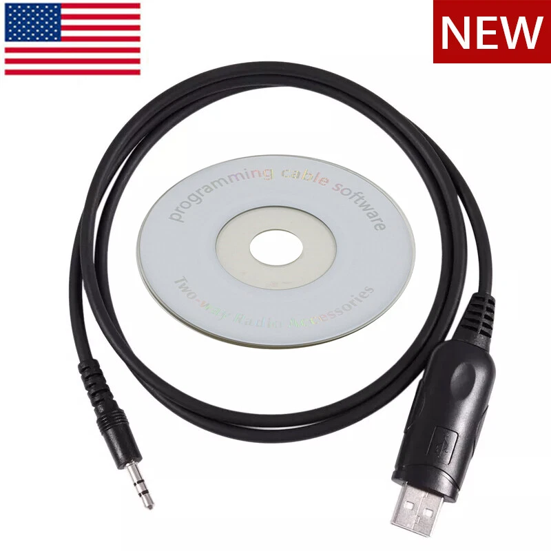 USB Programming Cable For ICOM IC-208H IC-2730A IC-F24 IC-V8 V82 V85 OPC-478 - Image 1 of 4