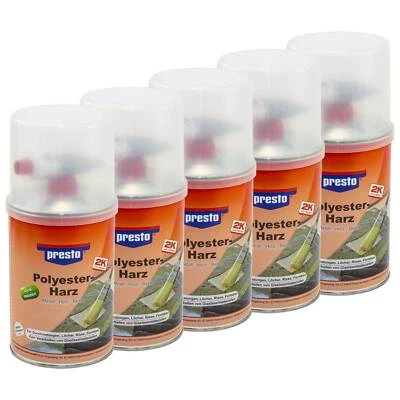 Presto 600528 Polyesterharz 5 X 1 Kg prestolith special inkl. Härter KFZ Boot - Bild 1 von 4