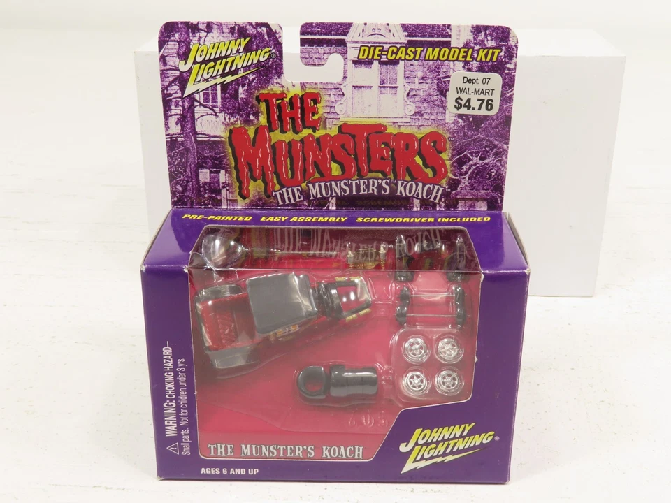 The Munsters Dragula Johnny Lightning Die Cast Model Kit 1 64
