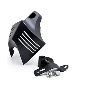 Horn Cover Fit 92-13 Harley V Shield Softail Dyna Glide Big Twin Electra Black - Picture 1 of 5