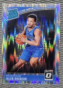 Jalen Brunson 2018-19 Donruss Optic Shock Prizm Rated Rookie #179 Rookie - Picture 1 of 2
