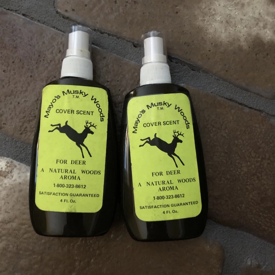 Lot of 2 Mayo’s Musky Woods Natural Cover Scent 4 FL OZ Bottles (2) - Image 1 of 4